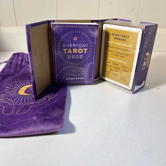 Everyday Tarot Deck with Guidebook and Velvet Bag - Picture 4 of 8